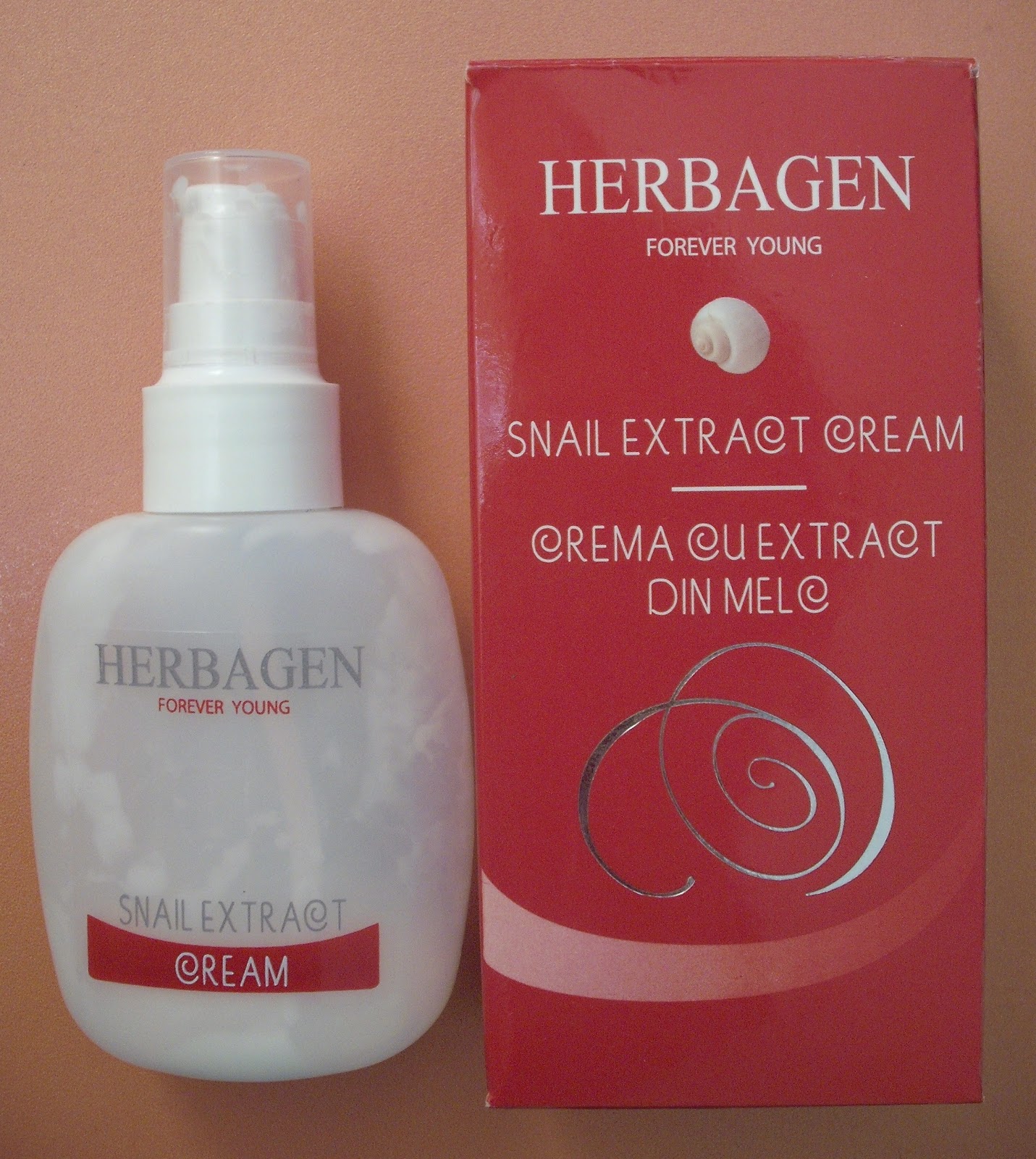 Crema - balsam Herbagen cu extract din melc pentru ten uscat si ridat