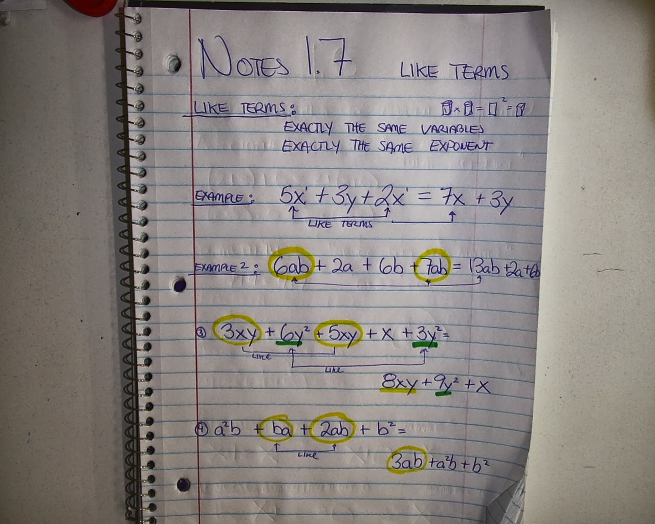 Mr. Brzenski's Math Class Thursday 9/19