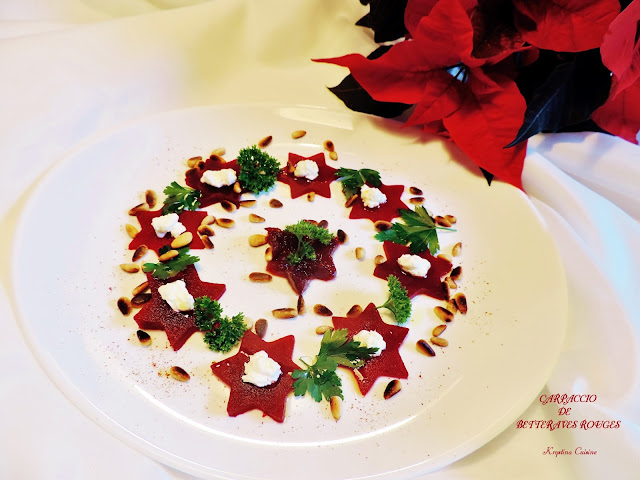 Krystina cuisine: Carpaccio de betteraves rouges