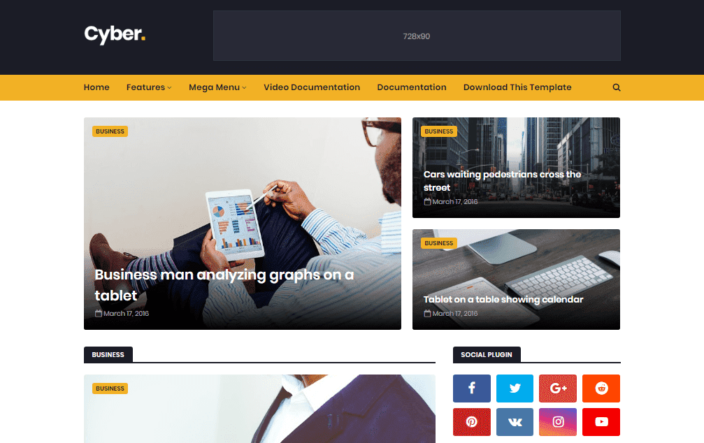 Cyber Blogger Template Cyber Blogger Template