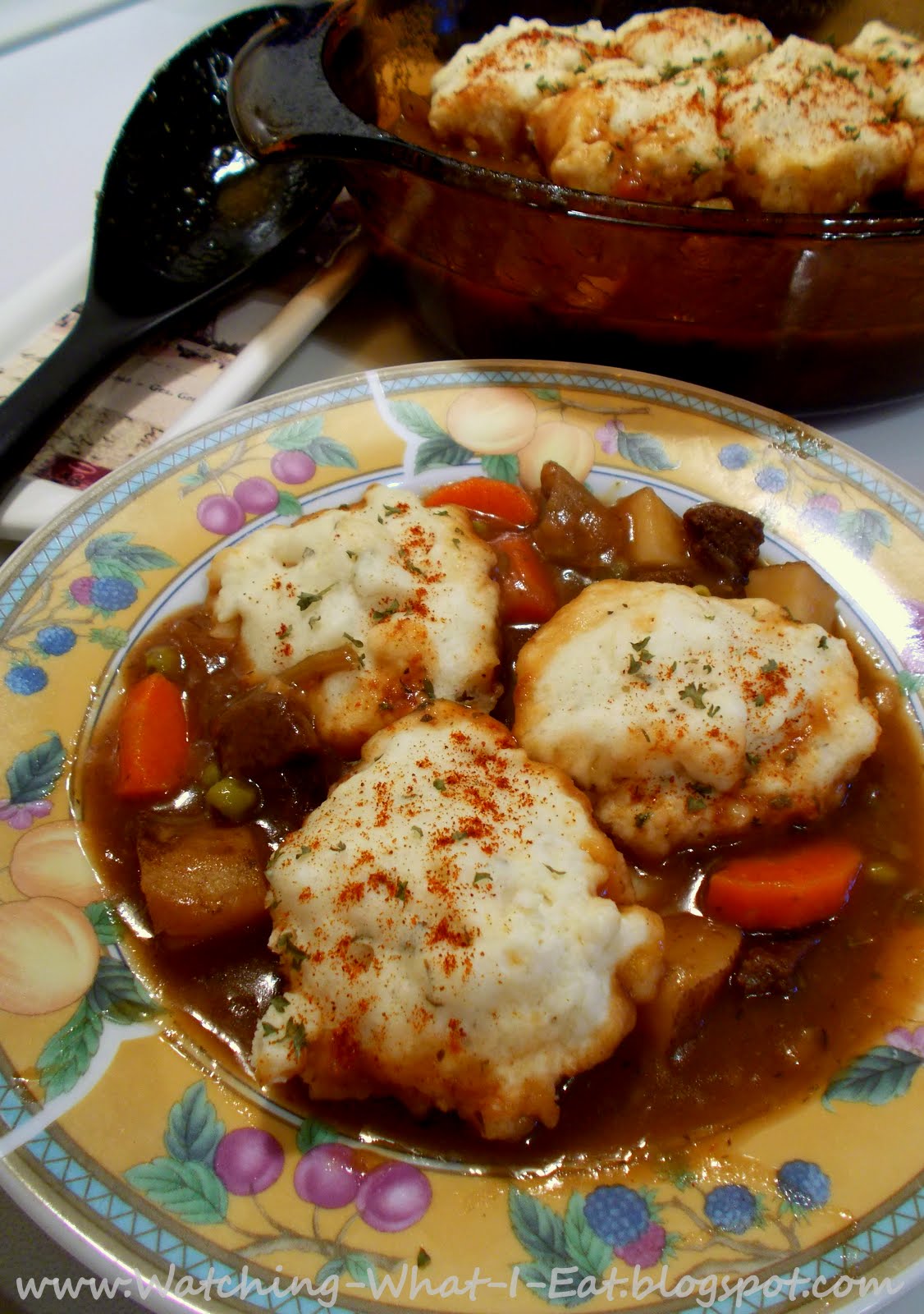 Watching What I Eat Vegetarian 'Beef' Stew with Red Wine Meatless Monday