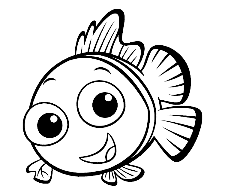 Mewarnai Gambar  Ikan Nemo Lucu Untuk Anak Mewarnai Gambar 