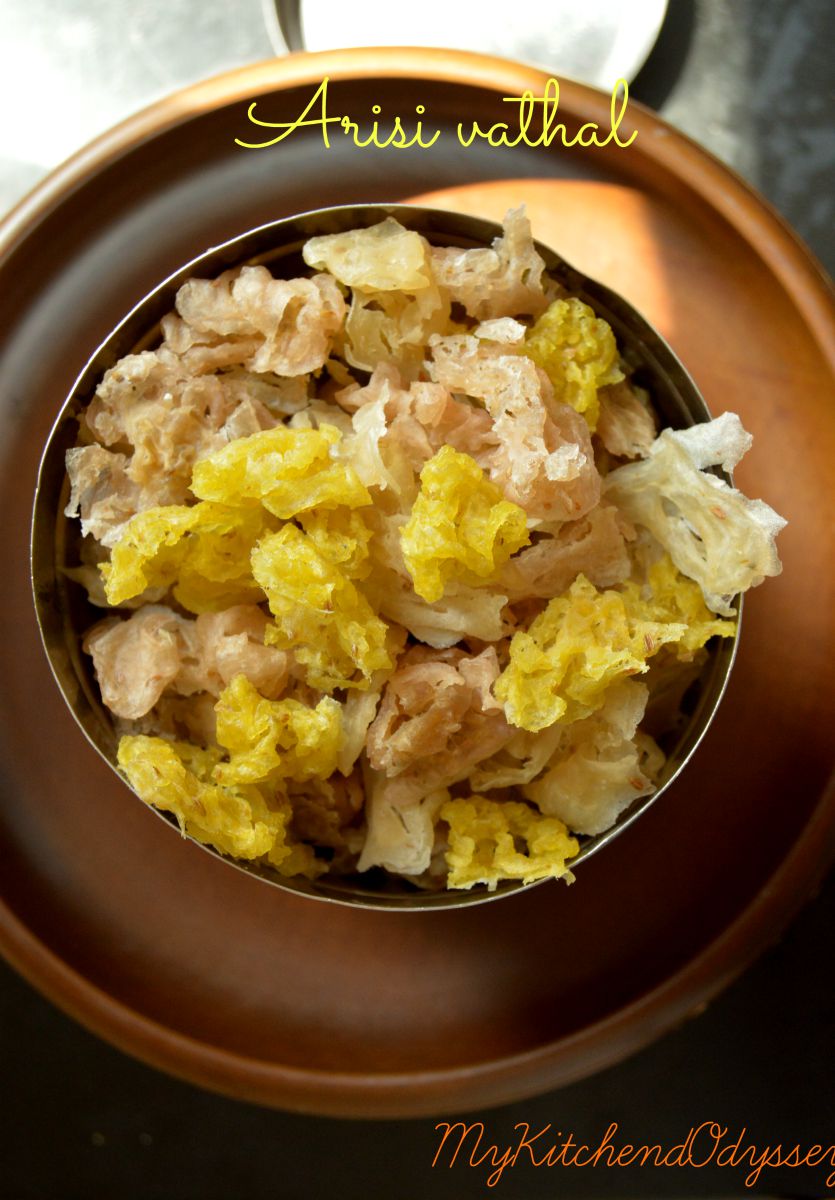 Arisi Vathal Recipe Arisi Vadagam Vadam Recipe Rice Flour Recipe