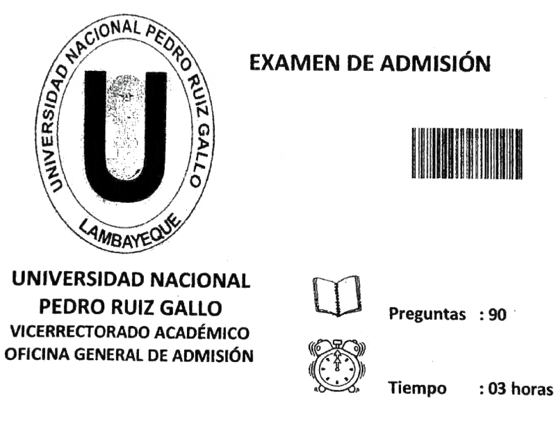 SOLUCIONARIO EXAMEN ADMISIÓN UNIVERSIDAD PEDRO RUIZ GALLO 2023 UNPRG