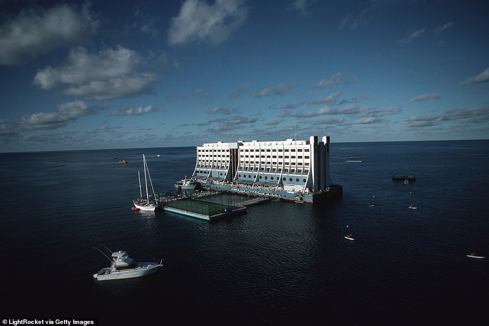 great barrier reef floating hotel