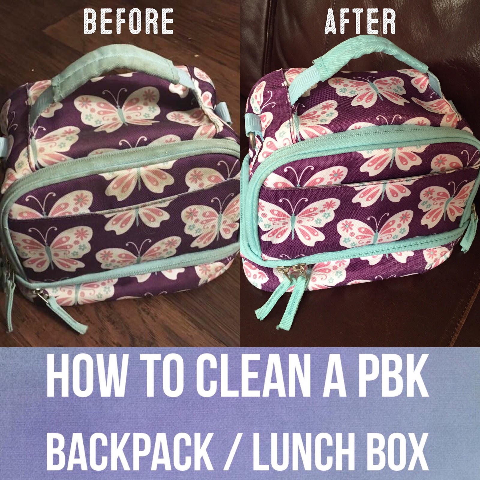Live and Learn DIY How to Clean a Pottery Barn Kids Backpack Lunch Box
