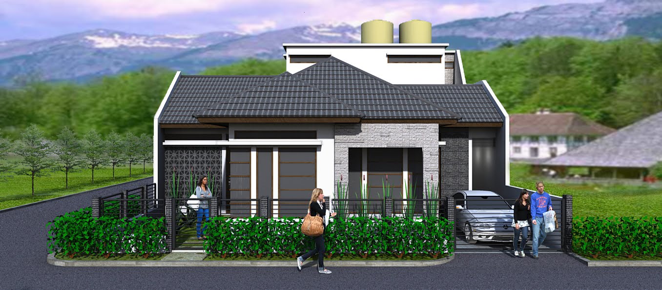 106 Denah Rumah Minimalis Posisi Hook Gambar Desain Rumah Minimalis