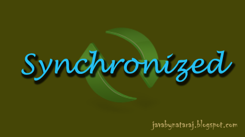 Synchronized keyword in Java_JavabynataraJ