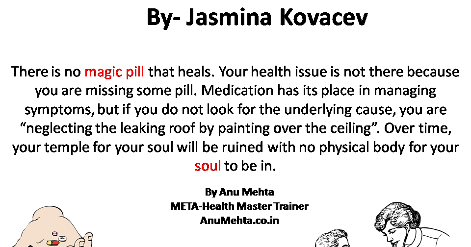 Vital Tips There is no magic pill Dr Anu Mehta