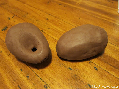 how to make a clay ocarina, small ocarina