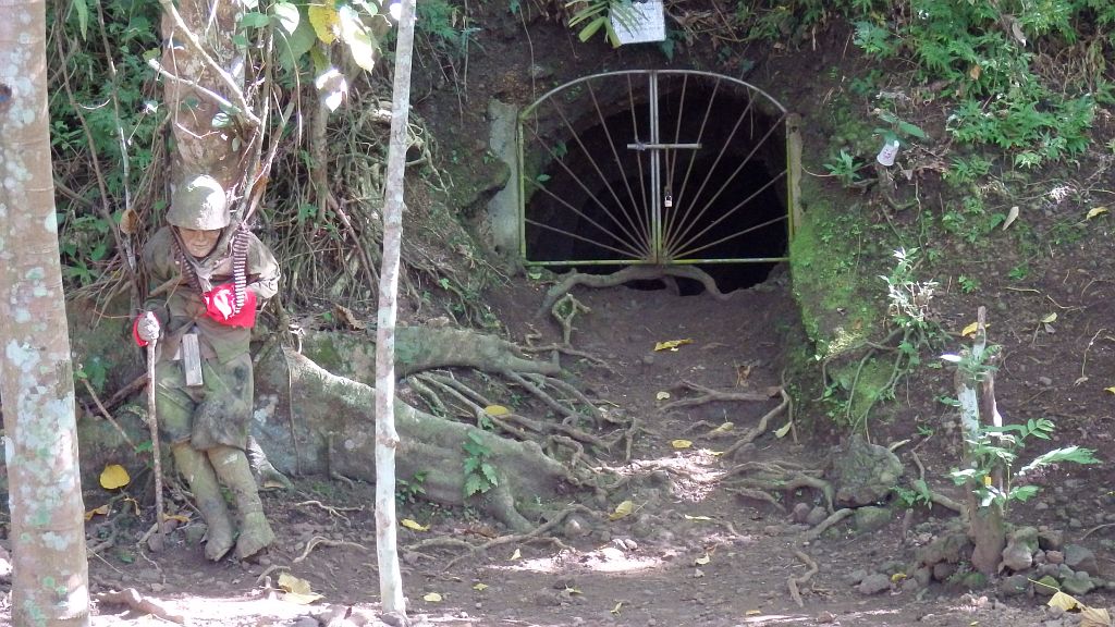 Jim Hodge's picture trail. Japanese war tunnels.