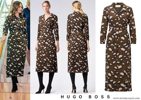 Princess Sofia wore Hugo Boss Patterned Italian Floral print Dress