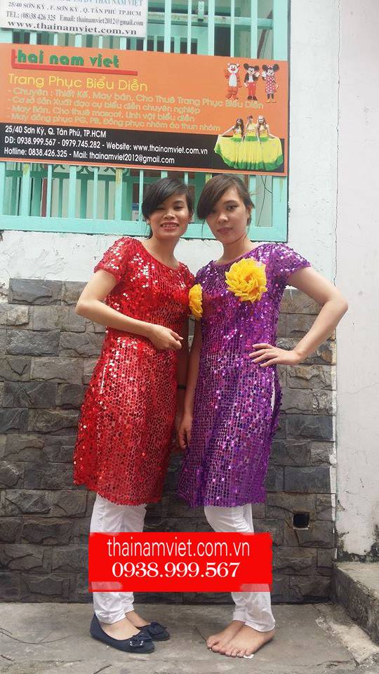 May bán cho thuê áo dài múa, áo dài cách tân nam nữ
