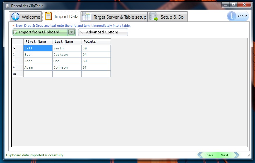 DoccoLabs Blog Table import made even easier! Announcing Drag & Drop
