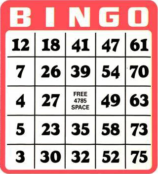Cartelas de Bingo para imprimir - Toda Atual
