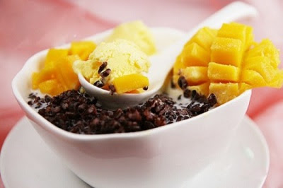 kem xoài nếp cẩm