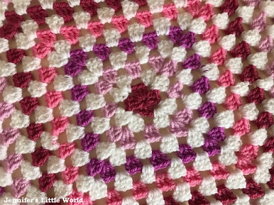 Granny square pink and purple
