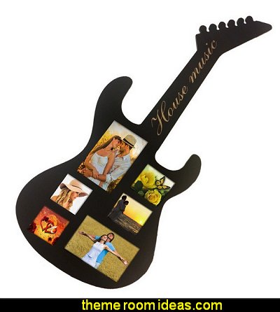 Musical guitar shapes picture frame Music bedroom decorating ideas - rock star bedrooms - music theme bedrooms - music theme decor - music themed decorations - bedding with musical notes Musical guitar shapes picture frame Music bedroom decorating ideas - rock star bedrooms - music theme bedrooms - music theme decor - music themed decorations - bedding with musical notes