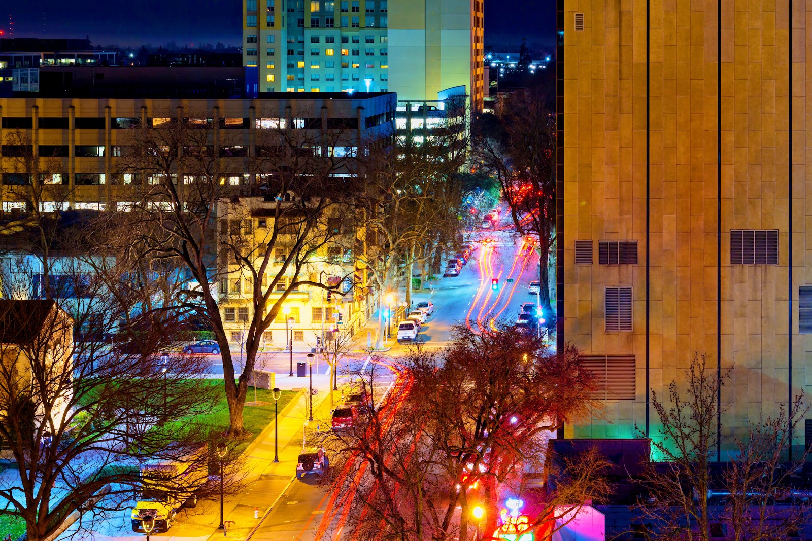 Colorful Night Town