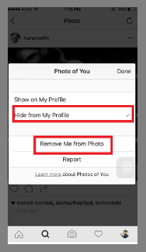 Image result for how to untag on instagram