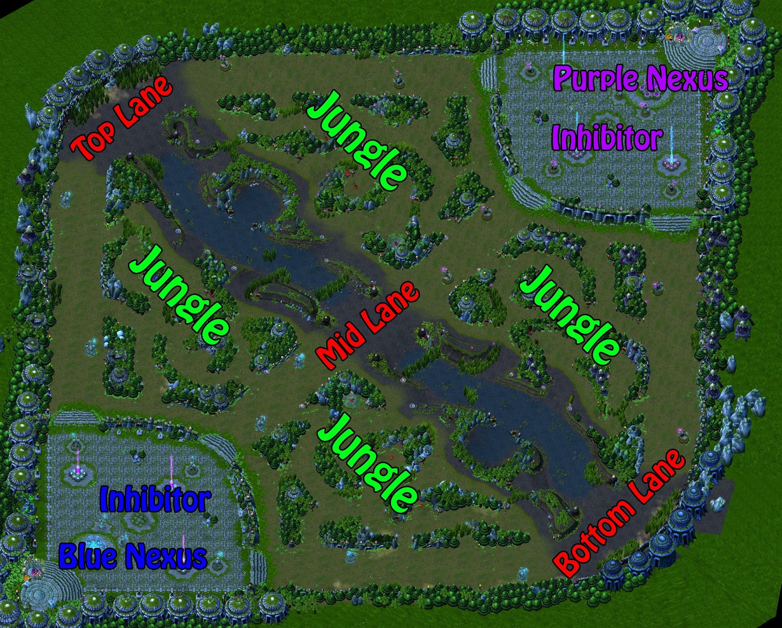 League of Legends Summoner's Rift Map