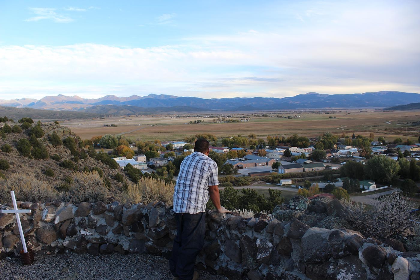 from the stations of the cross church jose avila surveys colorado s san luis valley a cross marks each of the 5 stations offering views of the valley made from the stations of the cross church jose avila surveys colorado s san luis valley a cross marks each of the 5 stations offering views of the valley made