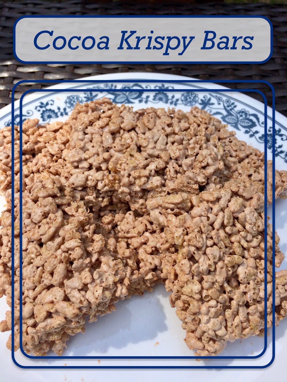 HomeCooked & Handmade Cocoa Krispy Bars 30 Days 30 Recipes Day 6