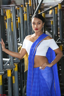 Sharmila slim new actress looks stunning in croptop and saree at Darshakudu music launch  ~ Celebrities Galleries (3)