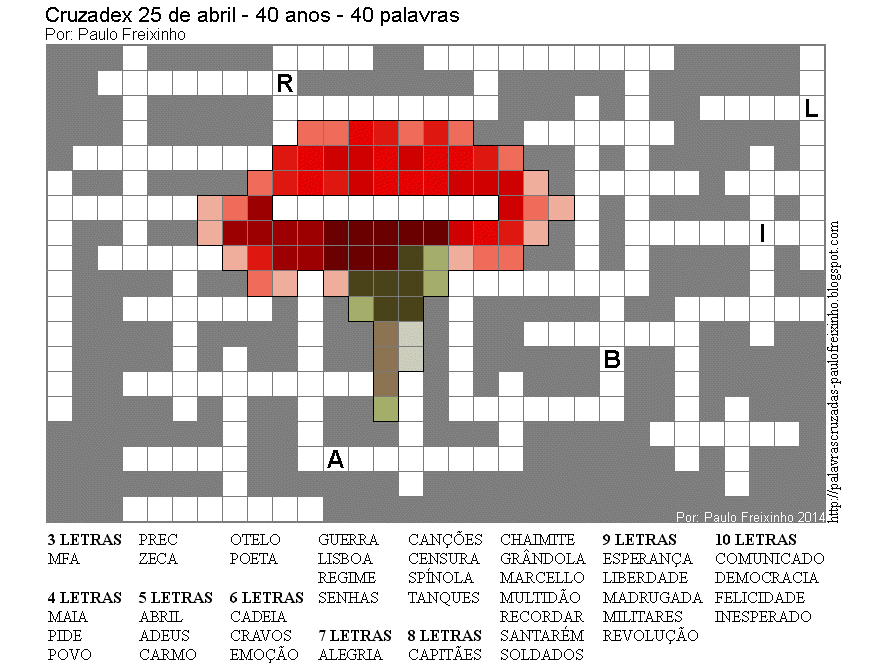 As Palavras Cruzadas no 25 de Abril de 1974 - Palavras Cruzadas