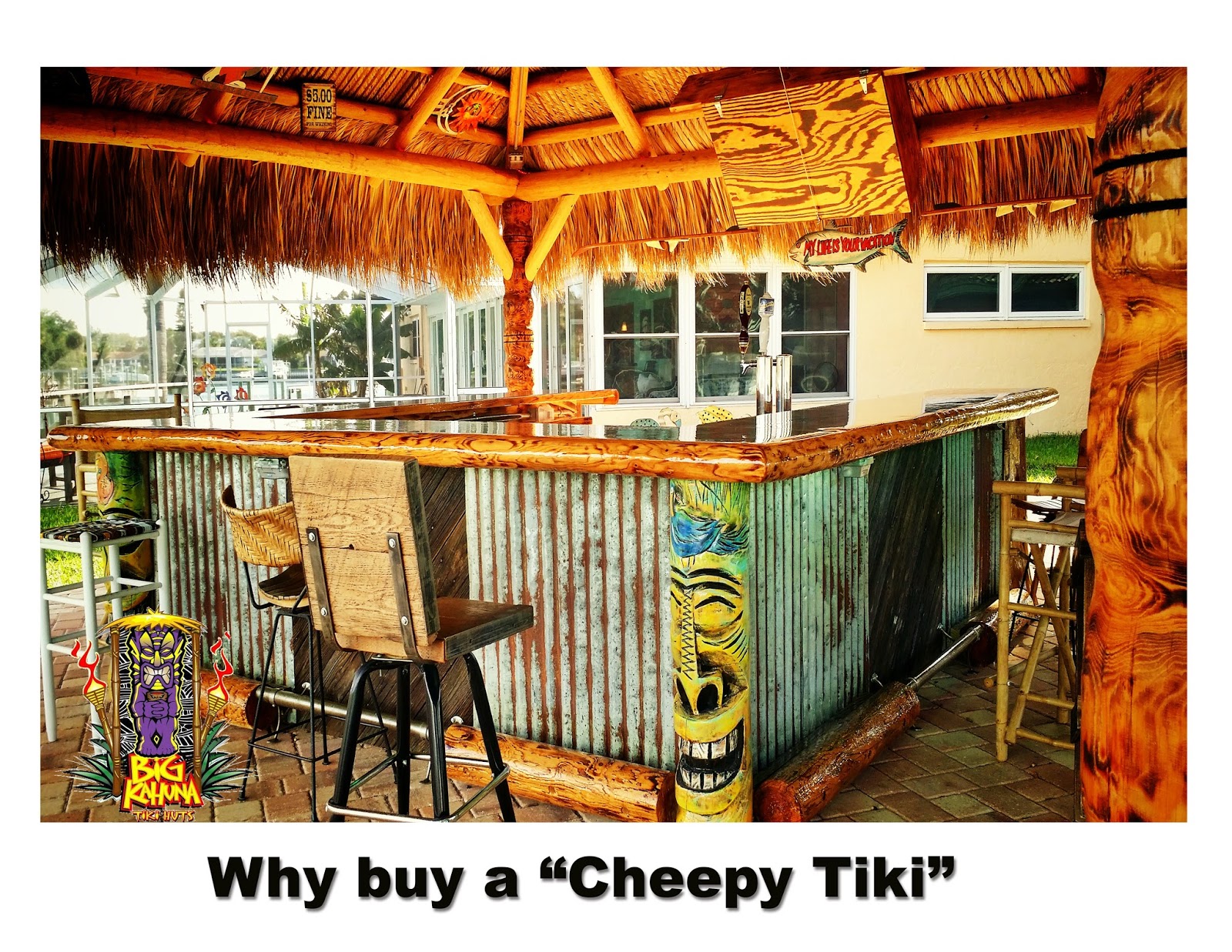 Kahuna Tiki Huts And Bars Fend Off Snakes And Gators I Have Learned Over The Years To Take My Machete Swipe It Across Ground In Front Of Palm Chase Any