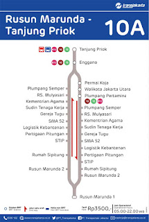 peta rute rusun marunda tanjung priok