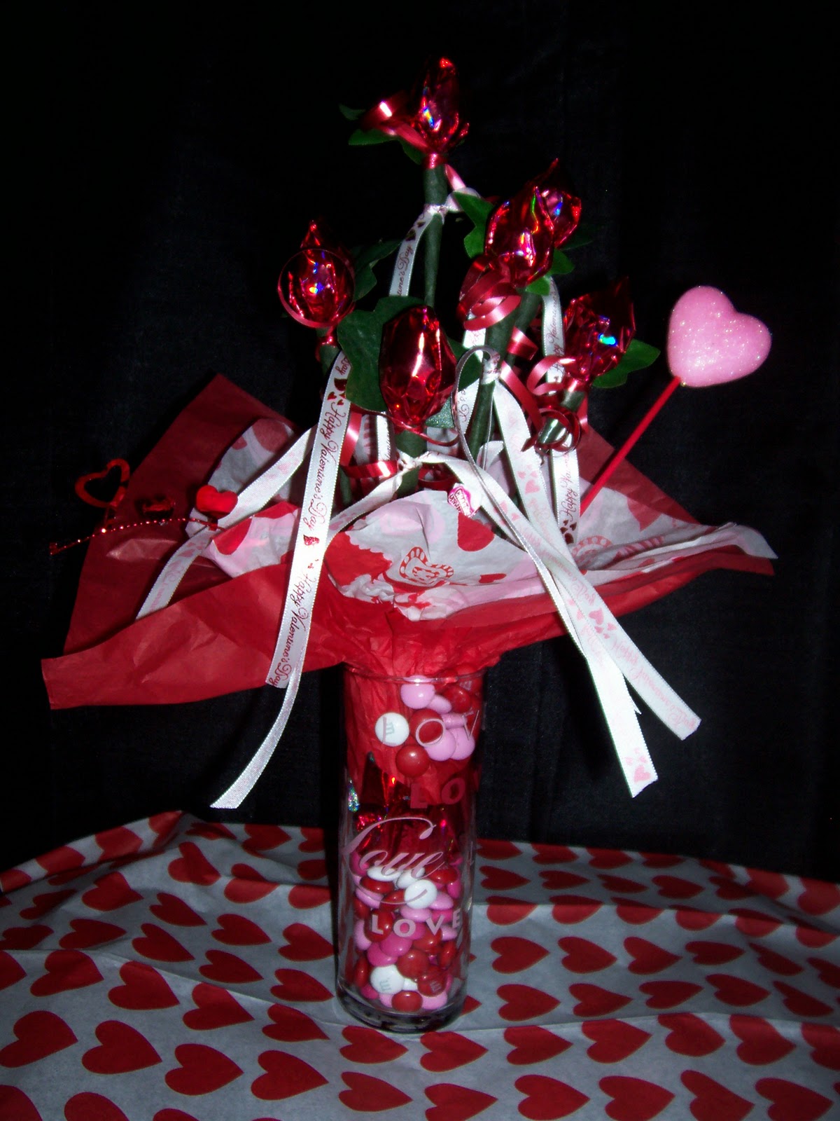 Mandy's Candy's Valentines Candy Vases