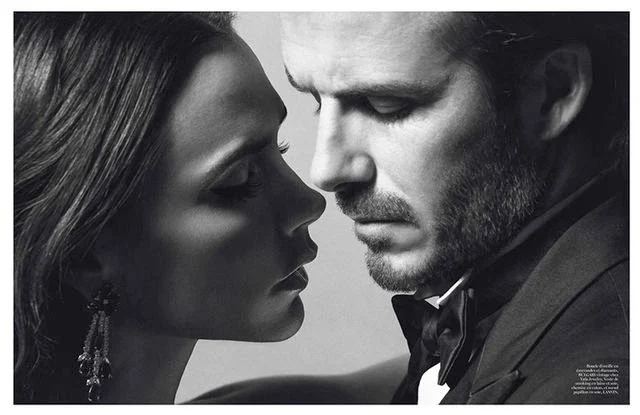 Victoria and David Beckham Love Story in Vogue Paris