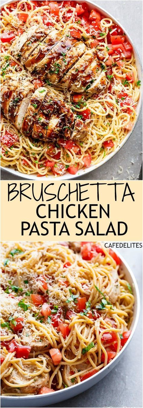 Bruschetta Chicken Pasta Salad Bruschetta Chicken Pasta Salad