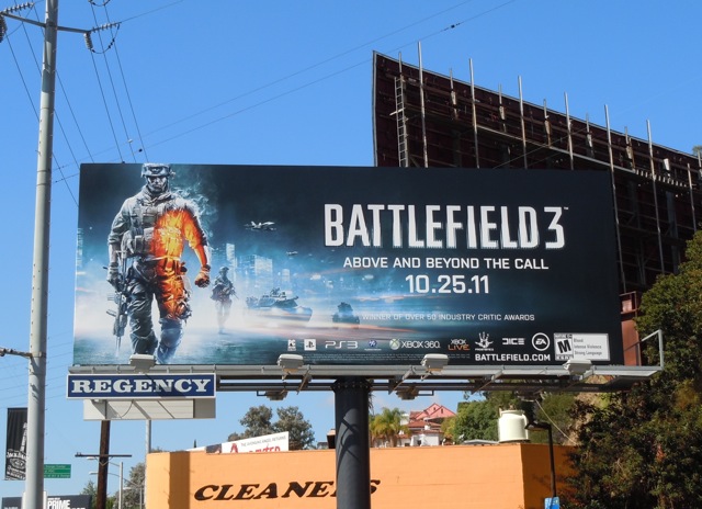Battlefield 3 game billboard