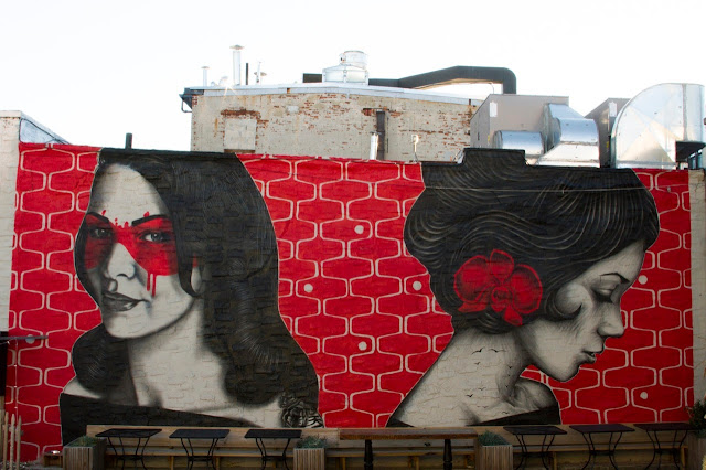 "Vroom Vroom" Street Art Collaboration By Fin DAC and Angelina Chrtistina In Williamsburg, USA. 1