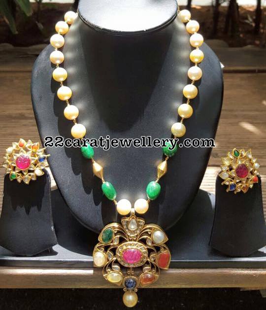 Beads Set with Classic Pendants Jewellery Designs