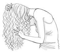 Plopping wavy/curly hair!