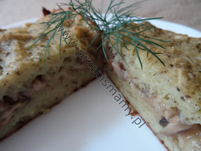 Placek ziemniaczany z pieczarkami Placek ziemniaczany z pieczarkami