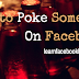 How to poke somebody that poked you on Facebook | How to Poke Someone On FB