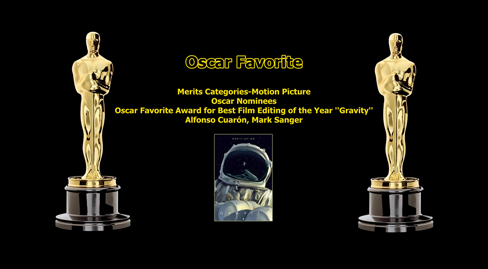 oscar favorite best film editing award gravity