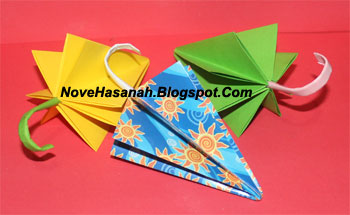 NOVE HASANAH: Cara Membuat Origami Payung yang Mudah