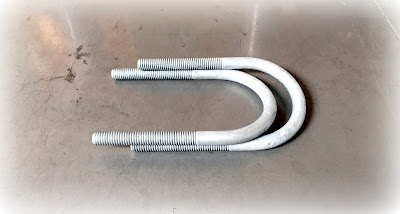 Custom Galvanized Steel Round U-Bolts - 3/8 X 11-5/8