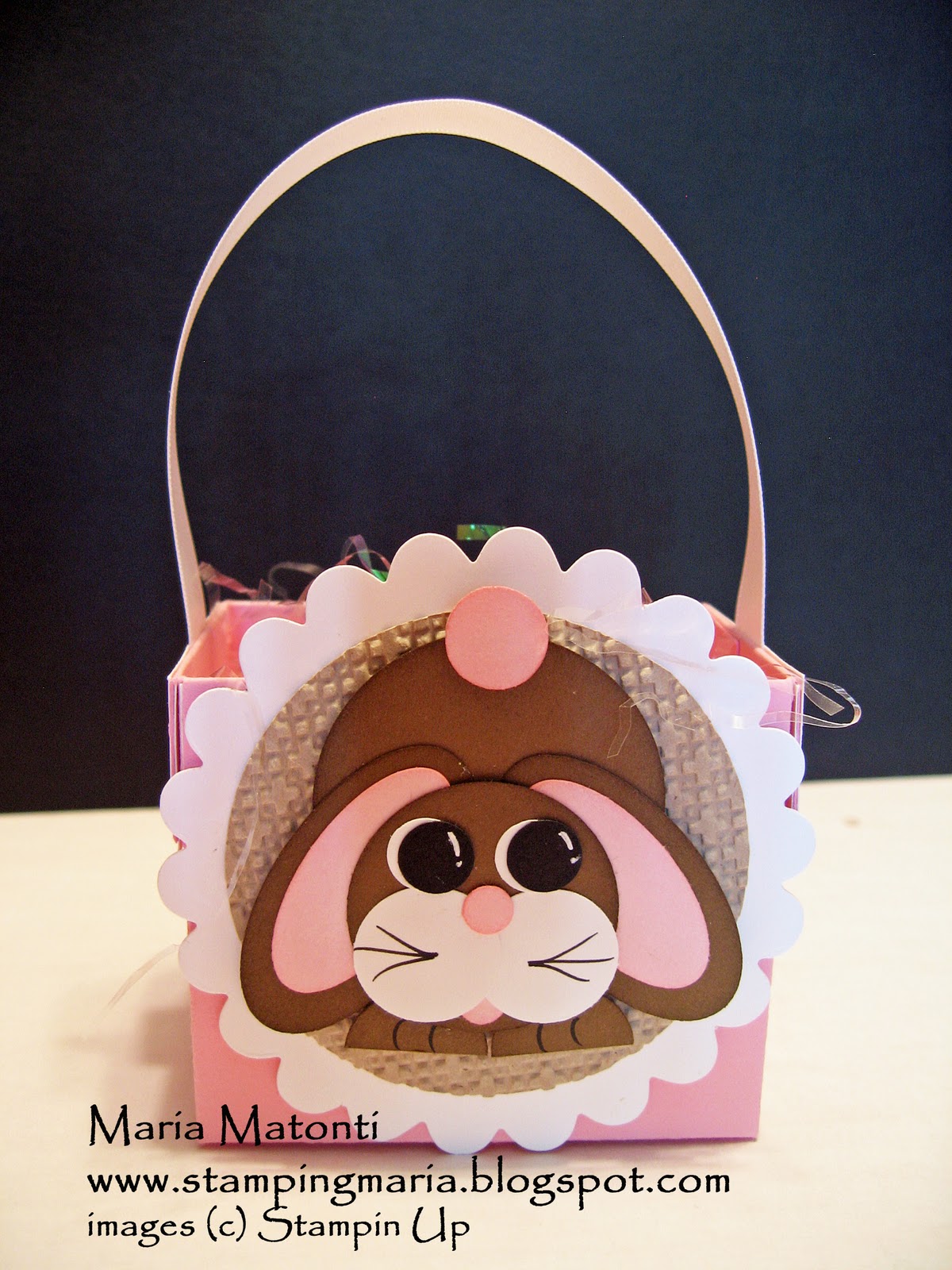 Maria's Stamping Station Fancy Favor Easter Basket