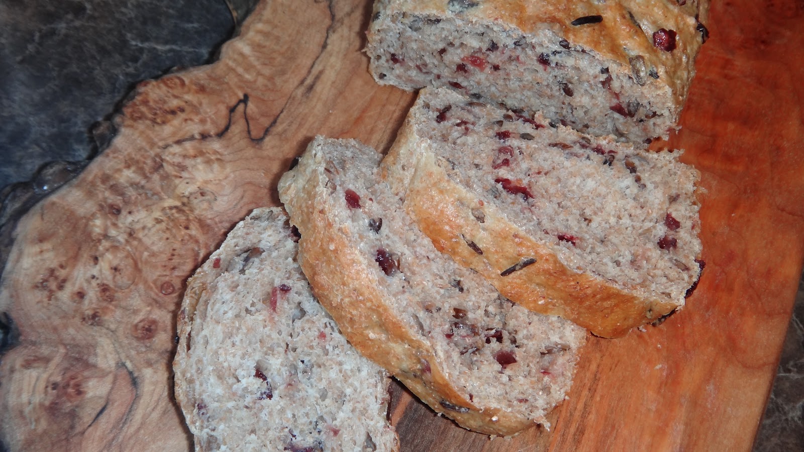 Cranberry Wild Rice Wheat Bread