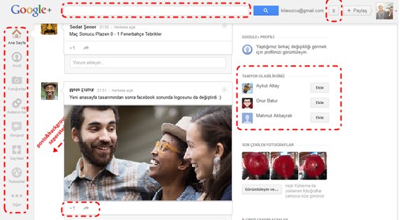 Google+, Design, Facebook, Newsfeed