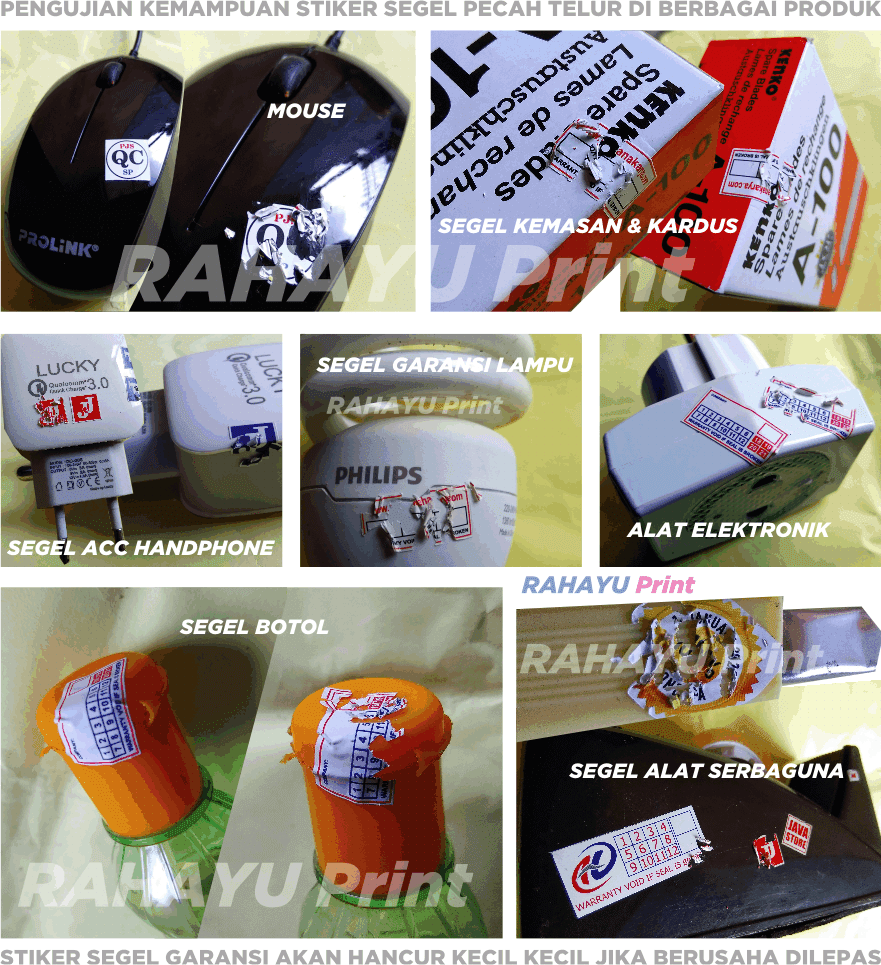 Hasil Pengujian Stiker Pecah Telur Kami Hasil Pengujian Stiker Pecah Telur Kami