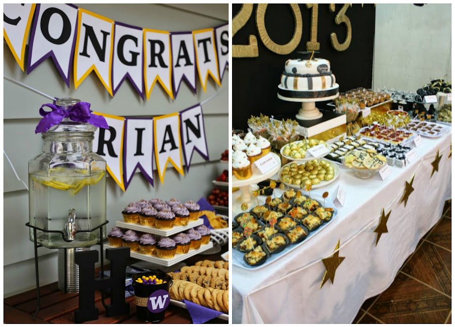 Mesa de dulces y manualidades para una fiesta de graduación | Manualidades