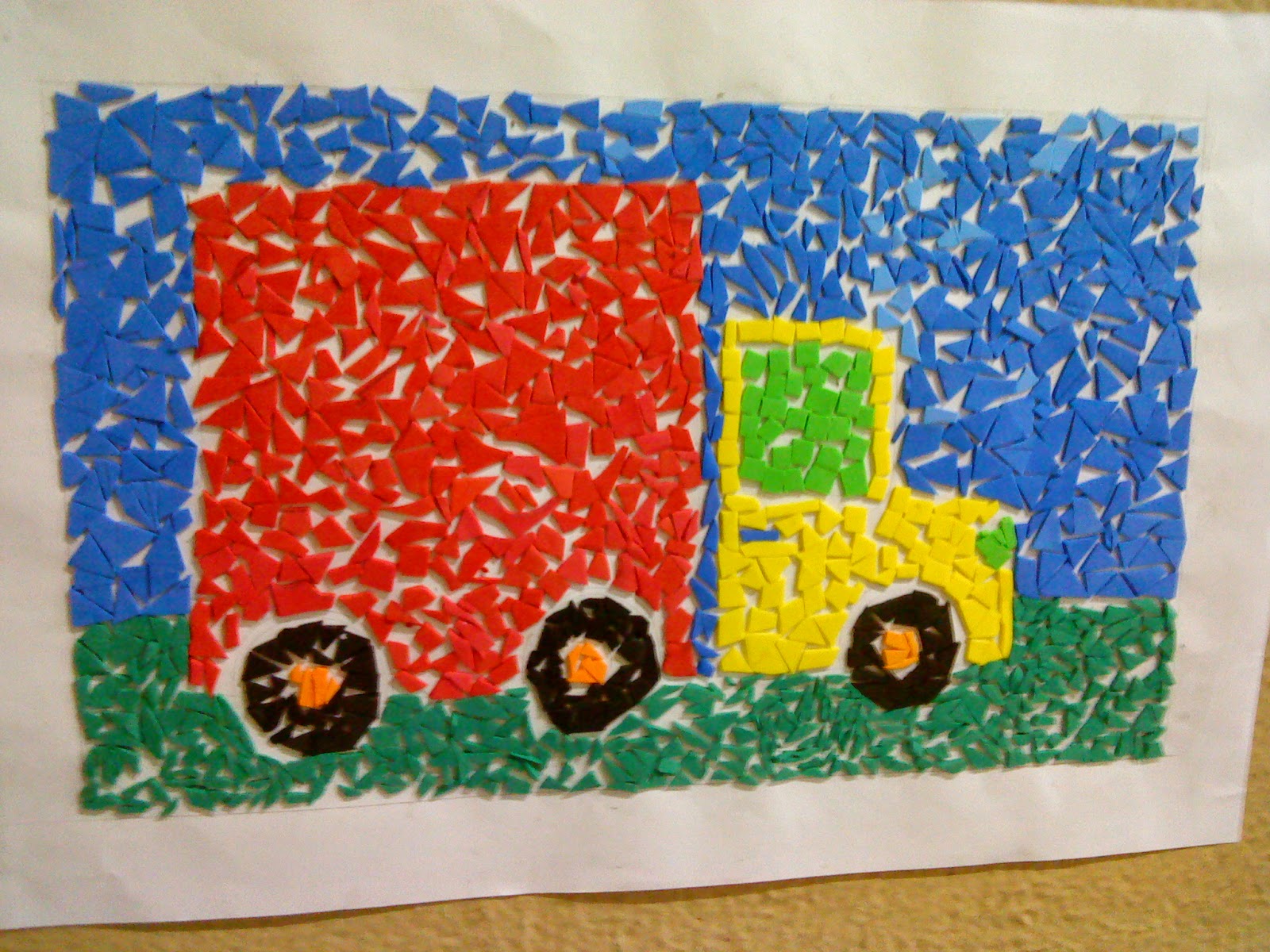 Aprendiz das Artes Mosaico em E.V.A.