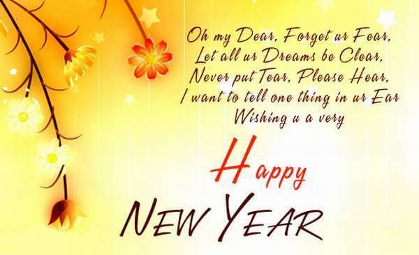 Advance Happy New Year Wishes